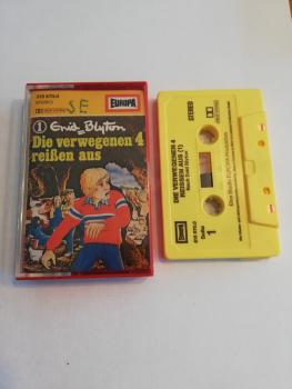 Enid Blyton Die Verwegenen Vier Folge 1 reißen aus Gelb 515746.3 Europa (Front-und Innencover beschrieben)
